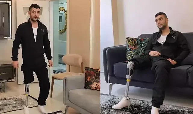 Kazada bacağını kaybetmişti: Hayırseverler Akın'ı yeniden yürüttü