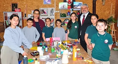 Köy Okulunda Geri Dönüşümle Sanat ve Müzik Hayat Buldu