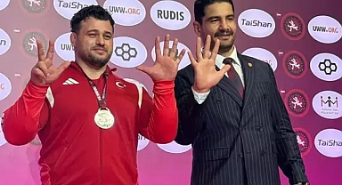 Milli güreşçi sözünü tuttu!