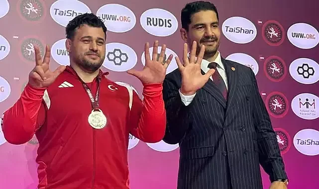 Milli güreşçi sözünü tuttu!