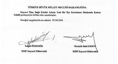 Milliyetçi Hareket Partisi’nden Gesi ve Erkilet’in İlçe Olmasına Yönelik Teklif