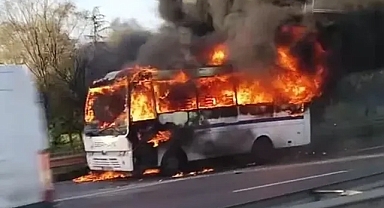 Servis midibüsü kullanılamaz hale geldi