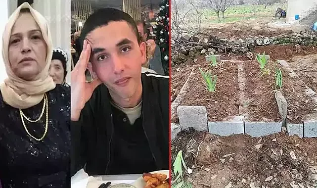 Silahla saldırıda ölen anne ve oğlu, toprağa verildi