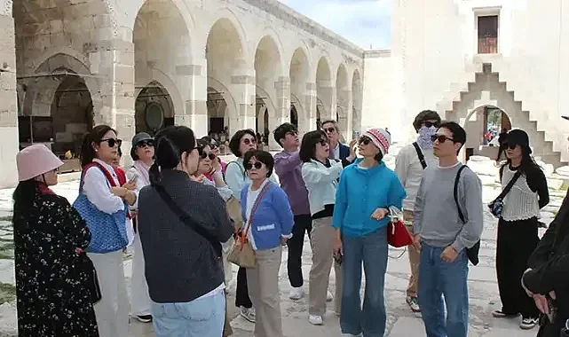 Sultanhanı Kervansarayı turistlerin uğrak noktası oldu