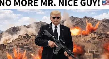 Trump, elinde silah tuttuğu bir fotoğrafla İran'ı hedef alarak: Yakında akıllansalar iyi olur