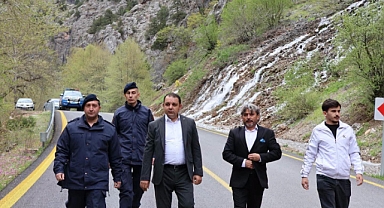 Yahyalı Kaymakamı Gültekin’den rafting turları öncesi inceleme