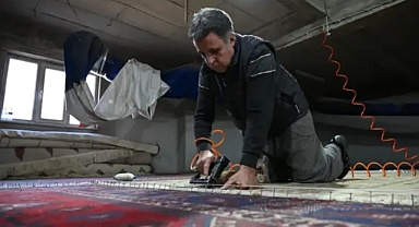Yollarda eskitilip, antika görünümü kazandırılan Demirci halıları, Avrupa'ya ihraç ediliyor