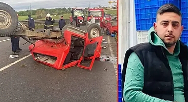 Refüje çarpan kamyonetin sürücüsü Tuncay, hayatını kaybetti