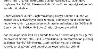Sahil Güvenlik Sumud Filosunun imdadına yetişti!