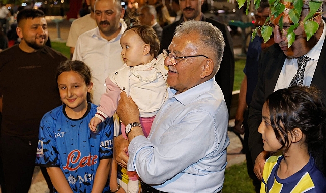 Başkan Büyükkılıç'tan Millet Bahçesi'nde Halkla 'Akşam' Buluşması