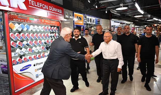 Başkan Büyükkılıç'tan Yeraltı Çarşısı'na ziyaret