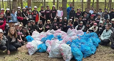 Erzurum'da ortaokul öğrencileri doğa için seferber oldu