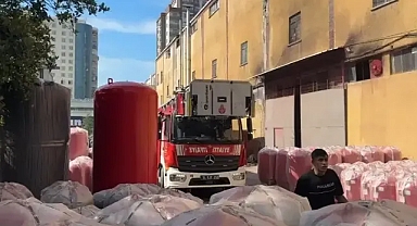 Esenyurt'ta fabrikada yangın