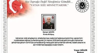 Fırat Kalkanı Harekat Bölgesi'nde 1 asker şehit düştü!
