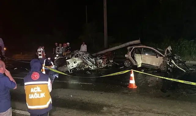 Karadeniz Sahil Yolu’nda zincirleme kaza sonrası yangın; 3 ölü, 4 yaralı