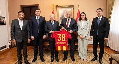 Kayserispor yönetiminden Devlet Bahçeli’ye ziyaret