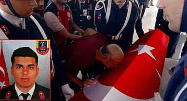 Kazada şehit olan uzman çavuş, son yolculuğuna uğurlandı