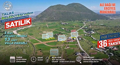 Talas'ta konut, ticaret ve villa arsası fırsatına sayılı günler