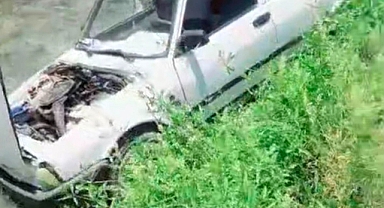 Yahyalı'da otomobil su kanalına düştü: 1 yaralı