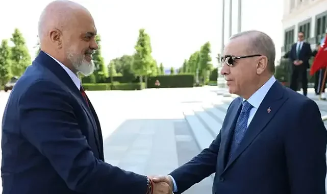 Arnavutluk Başbakanı Rama, Cumhurbaşkanı Erdoğan Tarafından Külliye'de Kabul Gördü