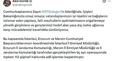 Bakanlık açıkladı: 112 kişi hakkkında adli işlem başlatıldı!