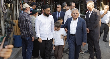 Başkan Büyükkılıç'tan, restorasyonu tamamlanan 5 asırlık Bedesten'de inceleme