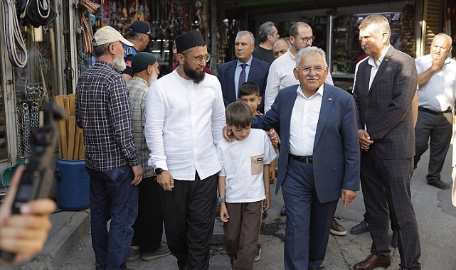 Başkan Büyükkılıç'tan, restorasyonu tamamlanan 5 asırlık Bedesten'de inceleme