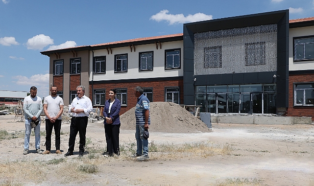 Başkan Palancıoğlu, Yıldırım Beyazıt Mahallesi'nde ki okul çalışmalarını inceledi!