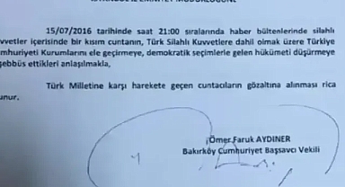 Darbe Gecesi İlk Gözaltı Talimatlarını Veren Başsavcı Vekili Aydıner: