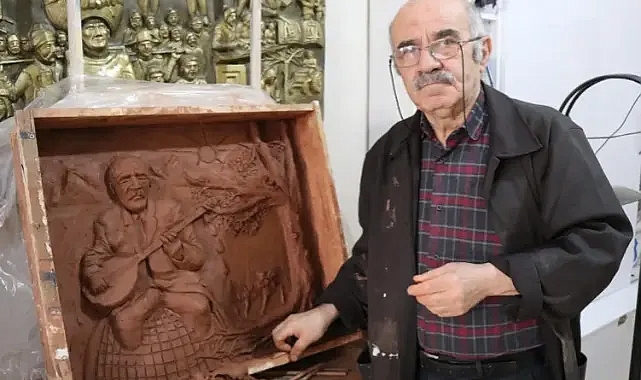 Emekli Resim Öğretmeni, Yaptığı Rölyef Çalışmalarıyla Topluma Mesaj Veriyor!