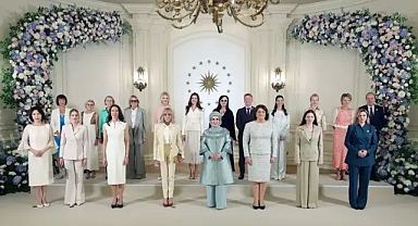 Emine Erdoğan, NATO Zirvesi İçin Gelen Liderlerin Eşlerini Çankaya Köşkü'nde Ağırladı