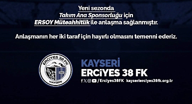 Erciyes 38 FK, ana sponsorluk için Ersoy Yapı ile anlaştı