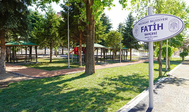 Fatih bahçesi, yeni haliyle vatandaşların gözdesi olacak