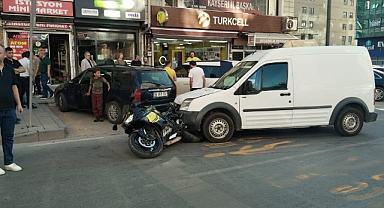 İstasyon Caddesinde kaza meydana geldi: 1 yaralı 