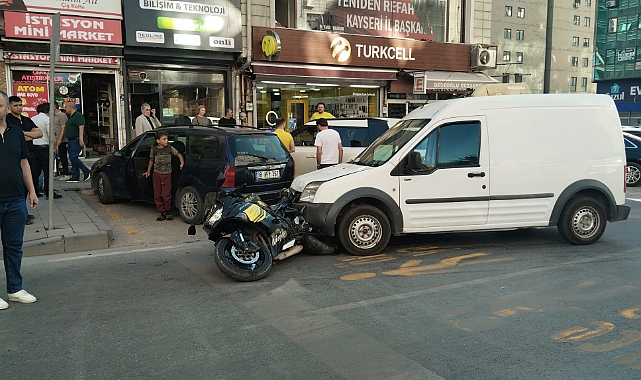 İstasyon Caddesinde kaza meydana geldi: 1 yaralı