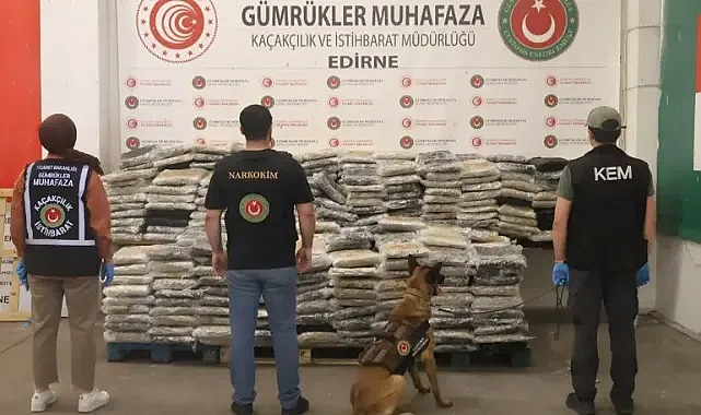 Kapıkule Gümrük Kapısında 1 Ton'dan Fazla Uyuşturucu Ele Geçirildi