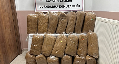 Kayseri'de 300 kg bandrolsüz kaçak tütün ele geçirildi!