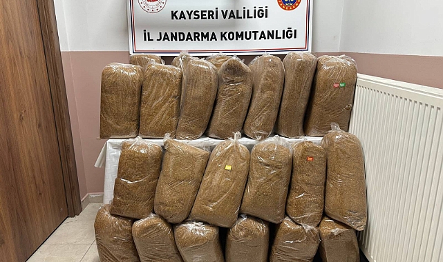Kayseri'de kaçak tütün operasyonu: 1 gözaltı