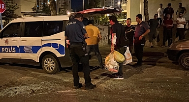 Kayseri’de yan yatan hafif ticari aracının içine girip 1 saat eşya topladı
