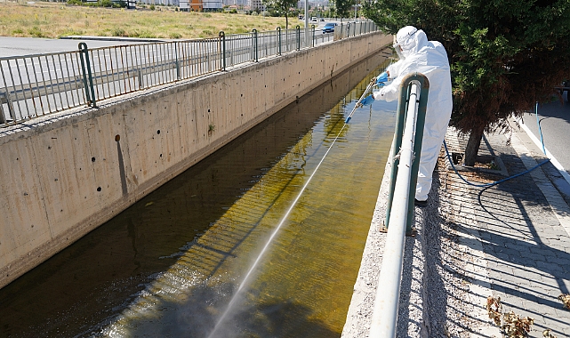 Melikgaz'de 58 mahallede ilaçlama çalışmaları devam ediyor
