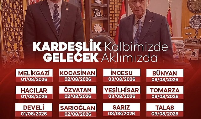 MHP Kayseri'de ilçe kongre takvimi açıklandı