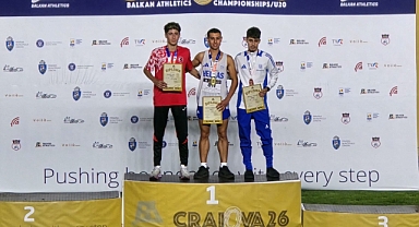 Mustafa Kaya U20 Balkan Şampiyonası'nda gümüş madalya kazandı