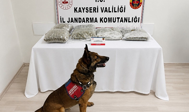 Otomobilin bagajında 5 kilogram esrar ele geçirildi; 1 gözaltı