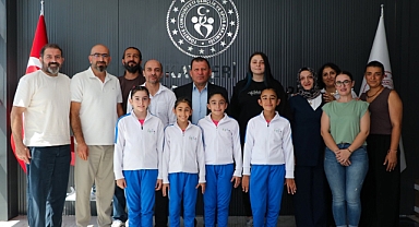 SEM barajını geçen cimnastikçilerden İl Müdürü Kabakcı'ya ziyaret