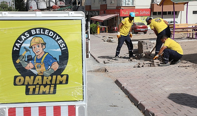 Talas Onarım Timinden 2 bin 630 hızlı müdahale!