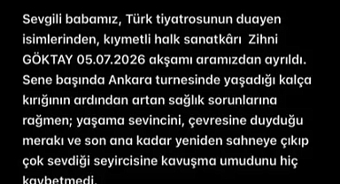Tiyatro Devi Zihni Göktay Hayata Gözlerini Yumdu!