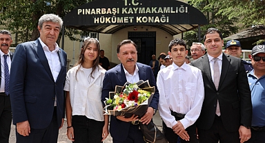 Vali Çiçek Pınarbaşı ilçesindeki yatırımları yerinde inceledi