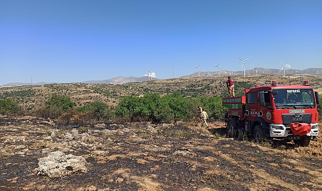 Yahyalı'da çıkan yangın panik yarattı!